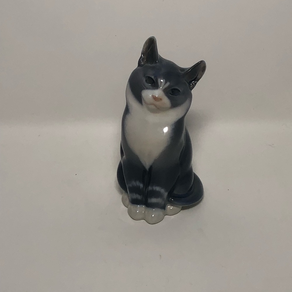 Royal Copenhagen Cat Statue